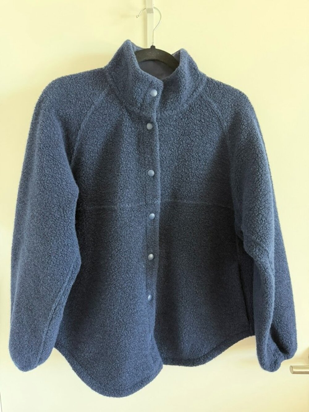 Outdoor Voices Dark Blue Mega Fleece Snap Jacket Size Small